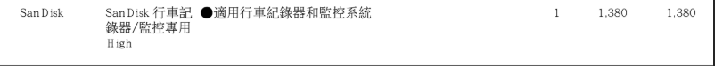 記憶卡規格 1